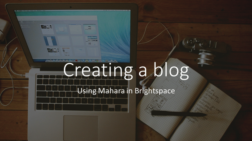 Creating a blog